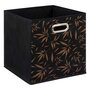 Voir la diapositive 3 : FIVE Lot de 6 boites de rangement en tissu Casual - 31x31x31cm - Noir