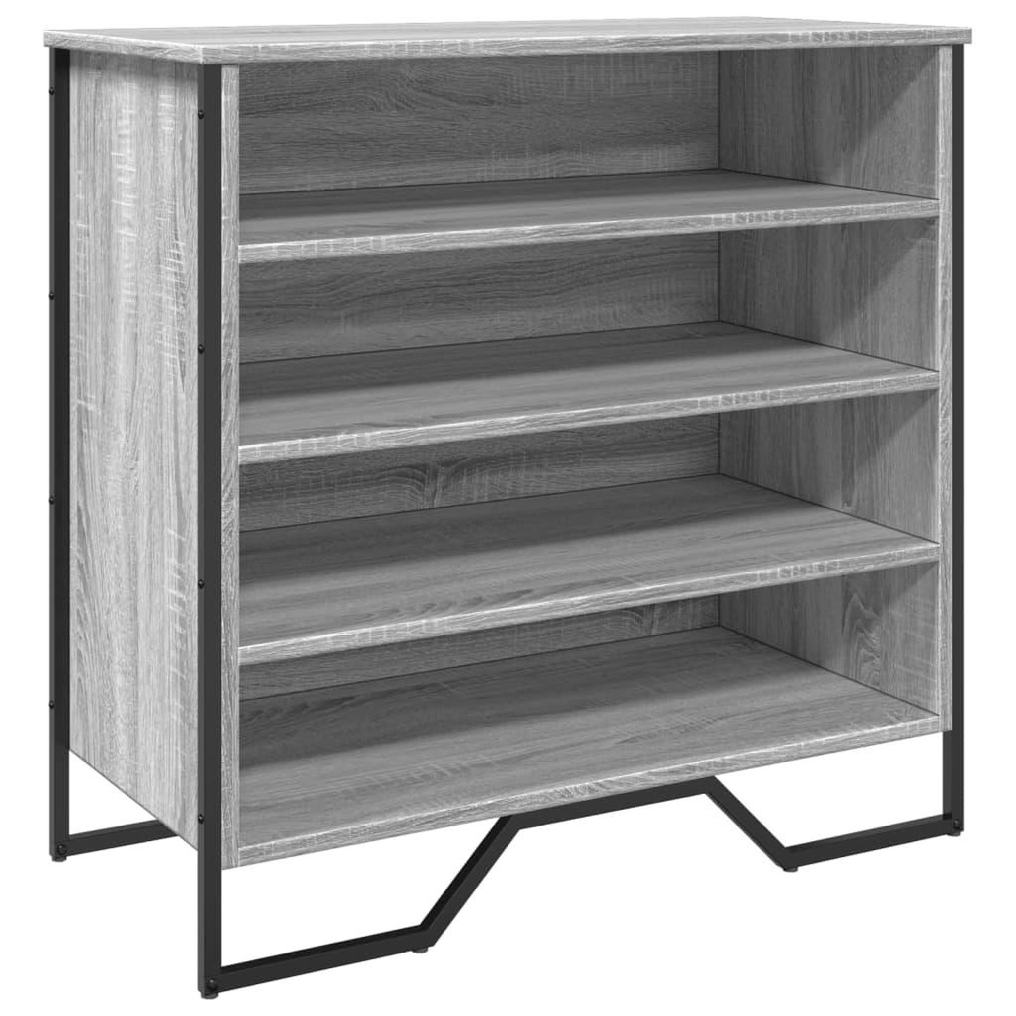 Voir la diapositive 2 : VIDAXL Armoire a chaussures sonoma gris 80x38x78 cm bois d'ingenierie