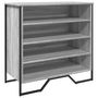 Voir la diapositive 2 : VIDAXL Armoire a chaussures sonoma gris 80x38x78 cm bois d'ingenierie