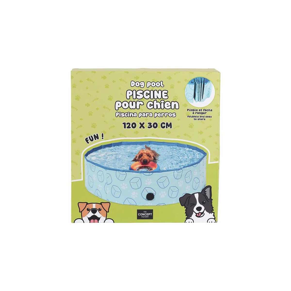 Paris Prix Piscine pour Chien  Splash  120cm Bleu