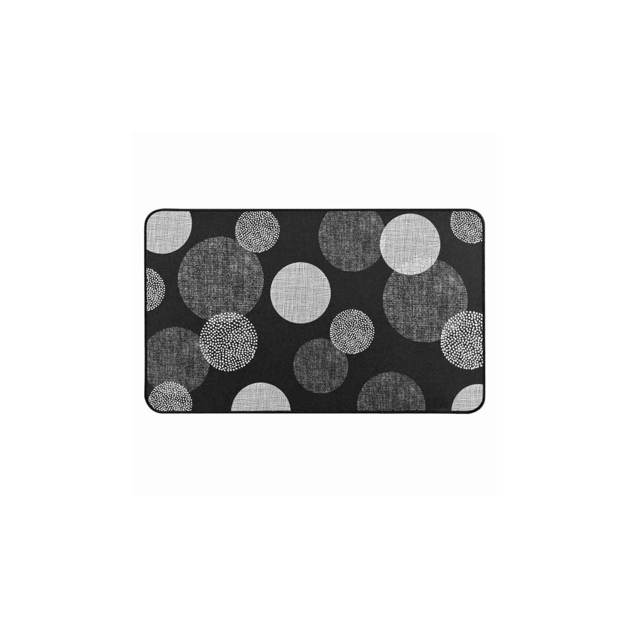 Douceur d'Intérieur Tapis déco imprimé  oxana  45x75cm noir