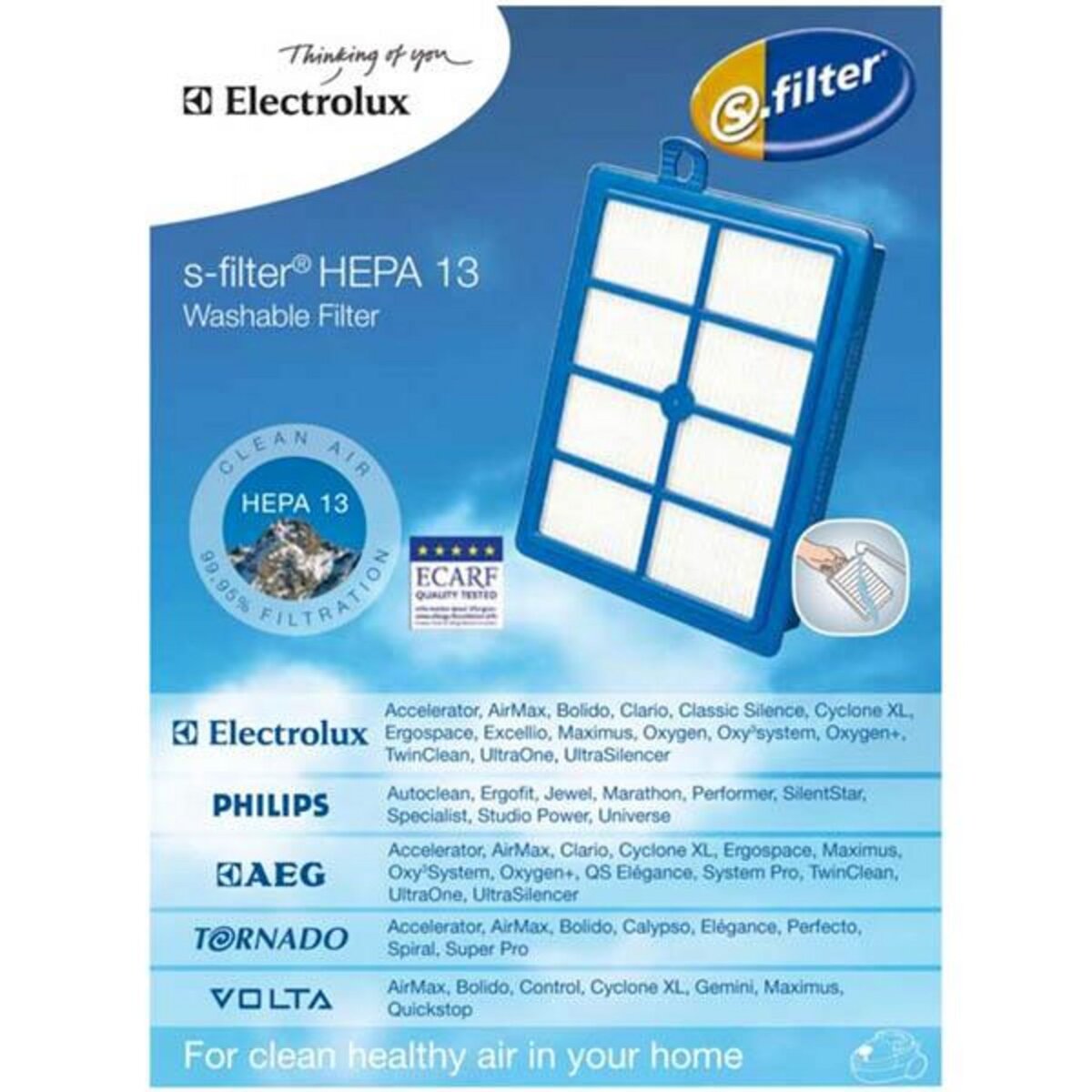 MENALUX Filtre hepa 13 pour aspirateur electrolux - efs1w pas cher