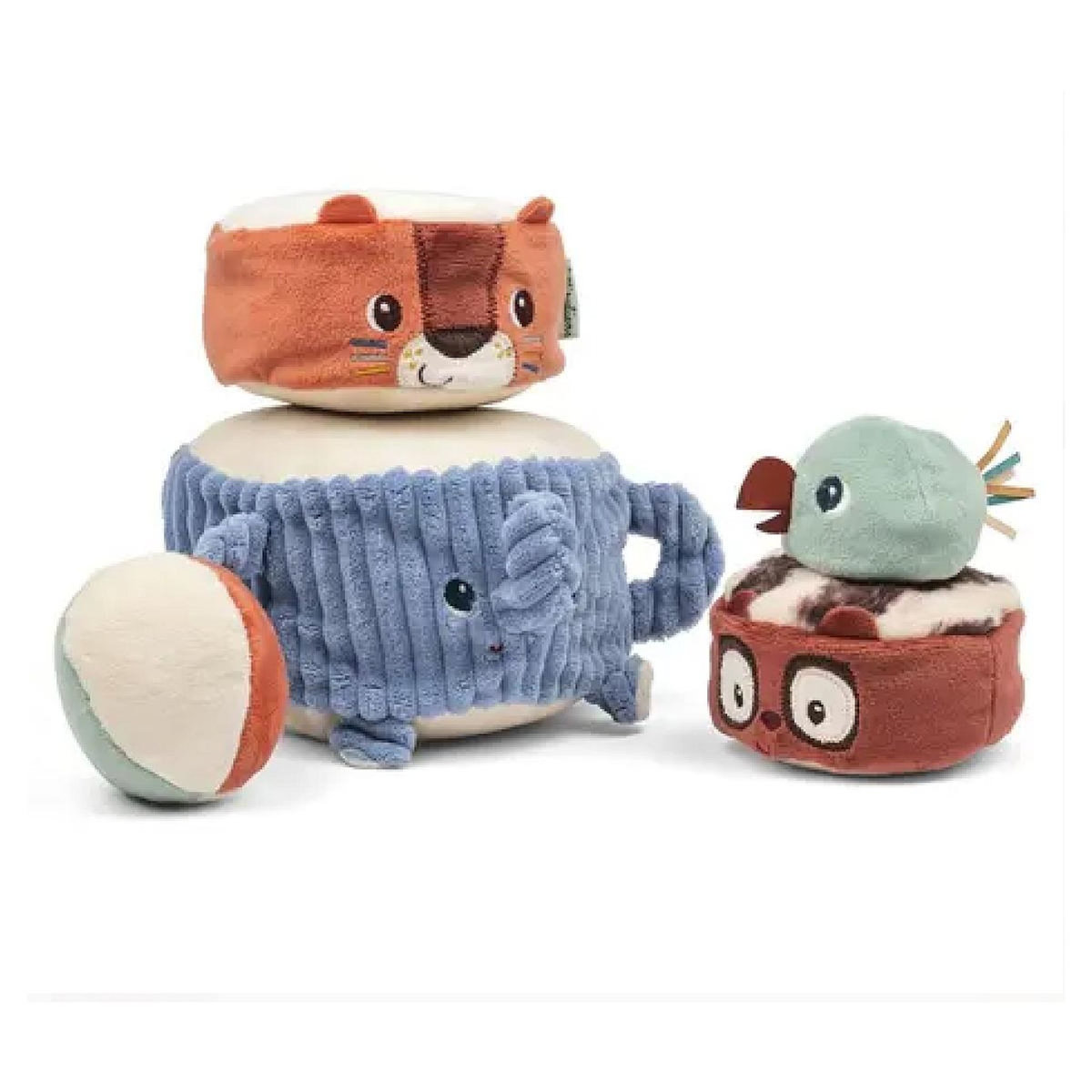 LILLIPUTIENS Pyramide O sons en tissu - jungle