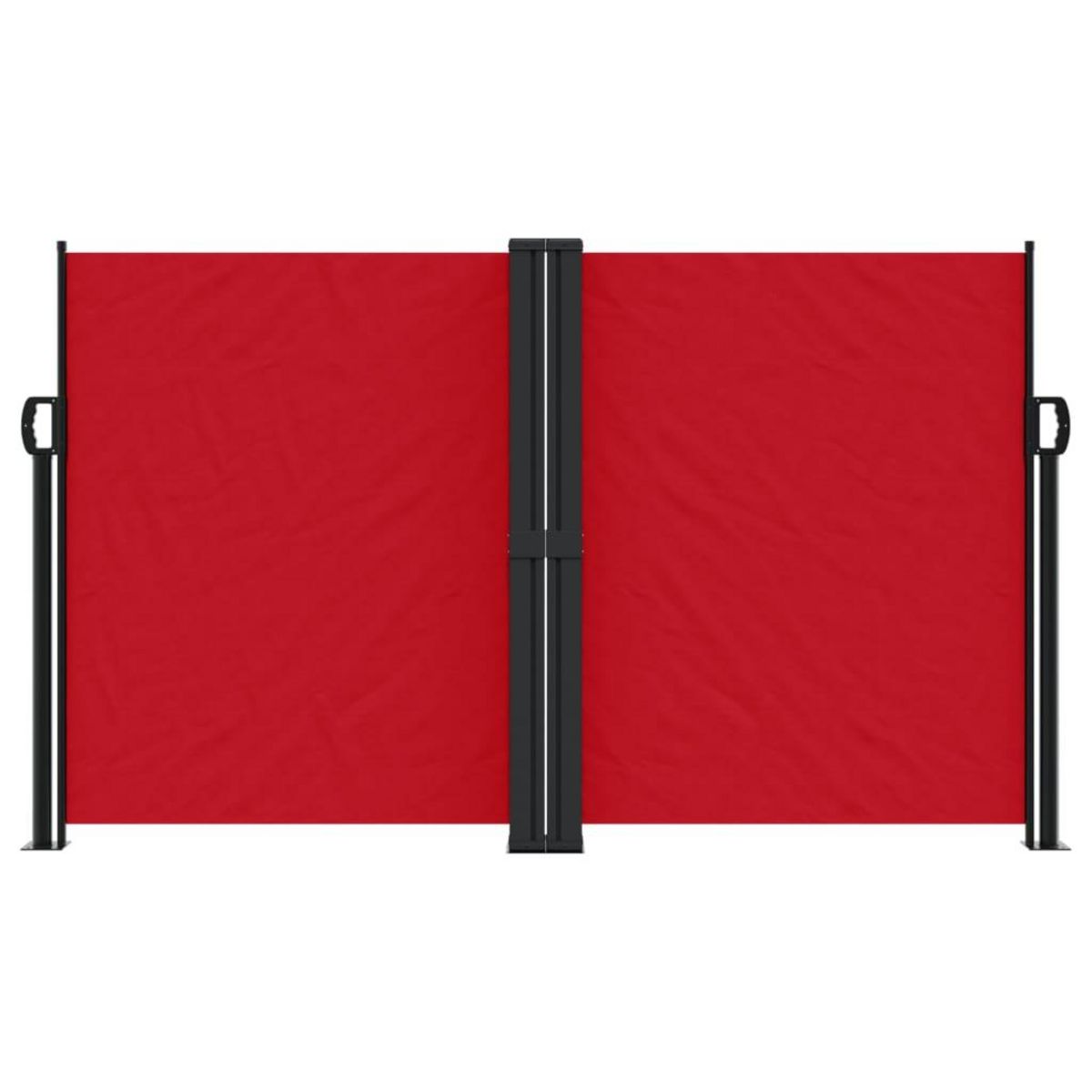 VIDAXL Auvent lateral retractable rouge 140x1200 cm