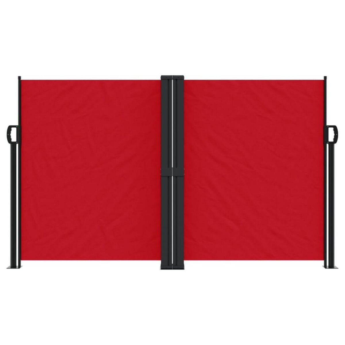 VIDAXL Auvent lateral retractable rouge 140x1200 cm