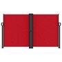 Voir la diapositive 3 : VIDAXL Auvent lateral retractable rouge 140x1200 cm