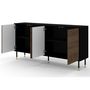 Voir la diapositive 2 : BEST MOBILIER Novara - buffet bas - 180 cm