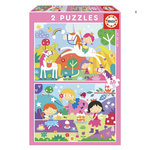 EDUCA 2 puzzles 48 pieces amis fantastiques