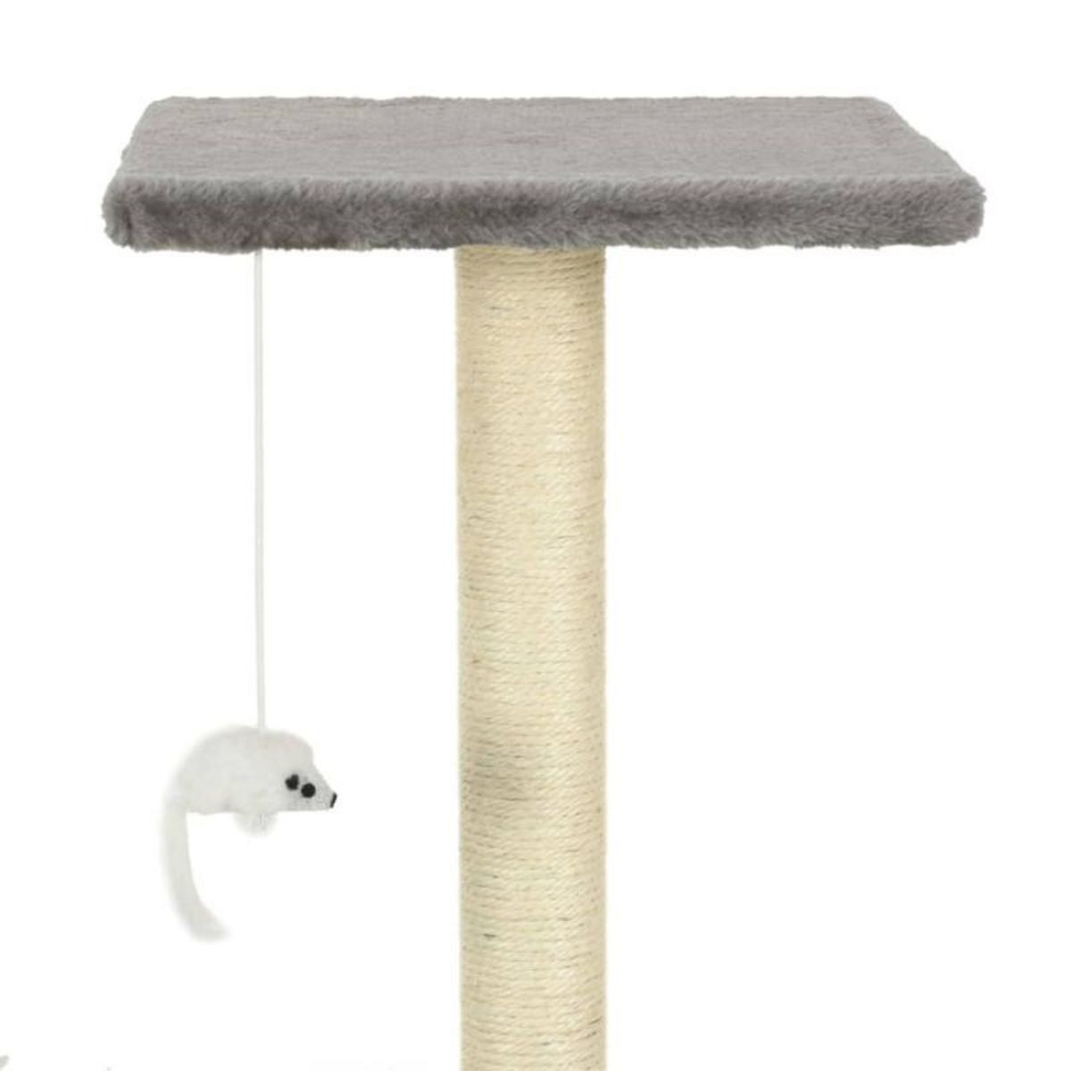 VIDAXL Arbre a chat avec griffoirs en sisal 95 cm Gris
