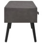 Voir la diapositive 5 : VIDAXL Table basse Gris 80x40x46 cm Similicuir
