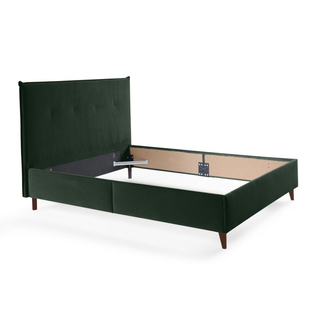 BEST MOBILIER Dali - cadre de lit - 160x200 - en velours