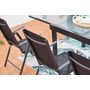 Voir la diapositive 4 : CONCEPT USINE Table de jardin extensible 10 fauteuils en alu et toile PVC BRESCIA