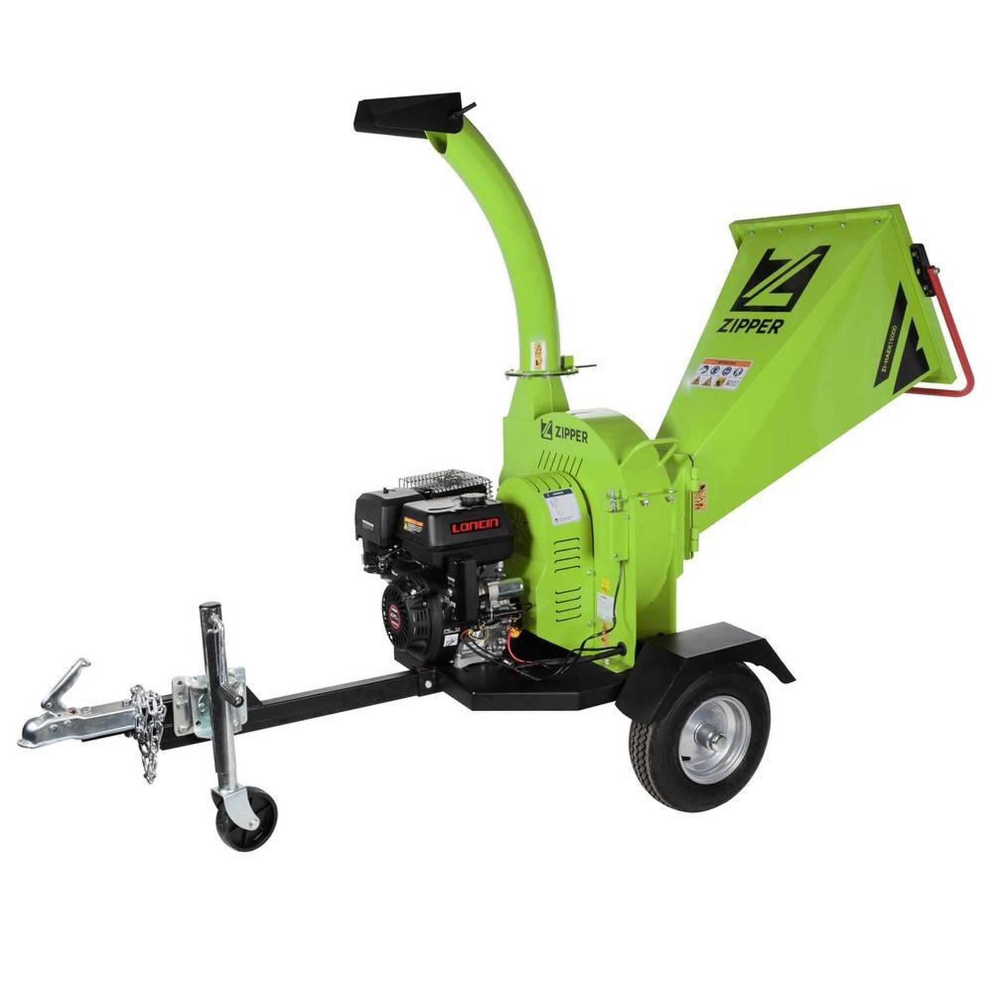 ZIPPER Broyeur vegetaux puissant avec moteur loncin de 420 cm3 - roz95