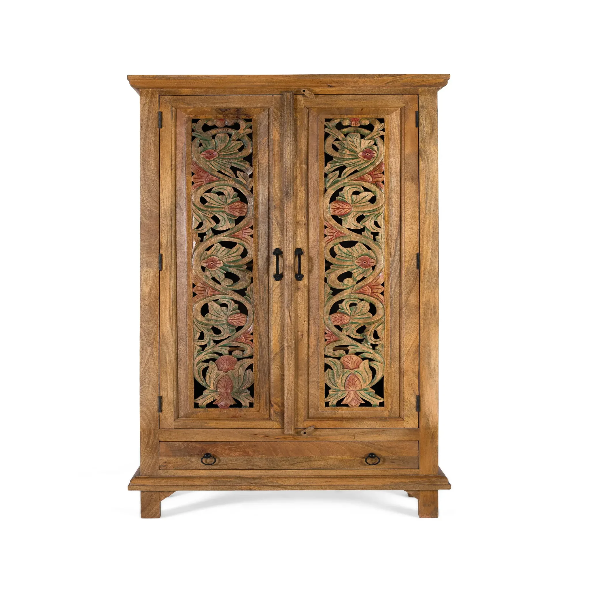 GINER Y COLOMER SL Armoire en bois de manguier 85 cm style colonial ethnique