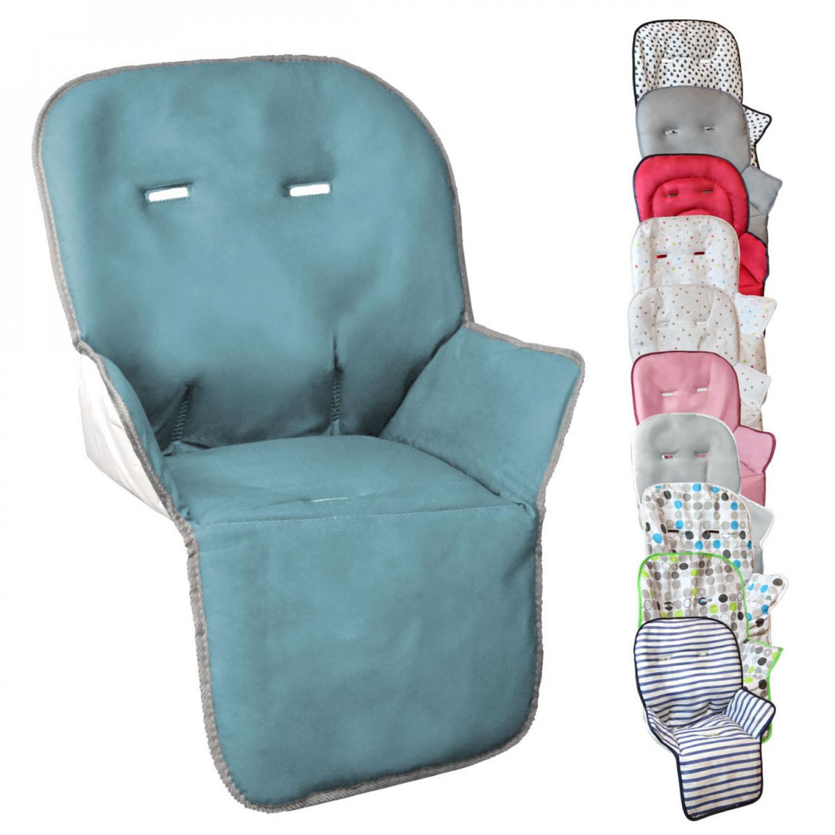 Monsieur Bébé Housse d'assise pour chaise haute bébé enfant gamme Ptit - Cléo