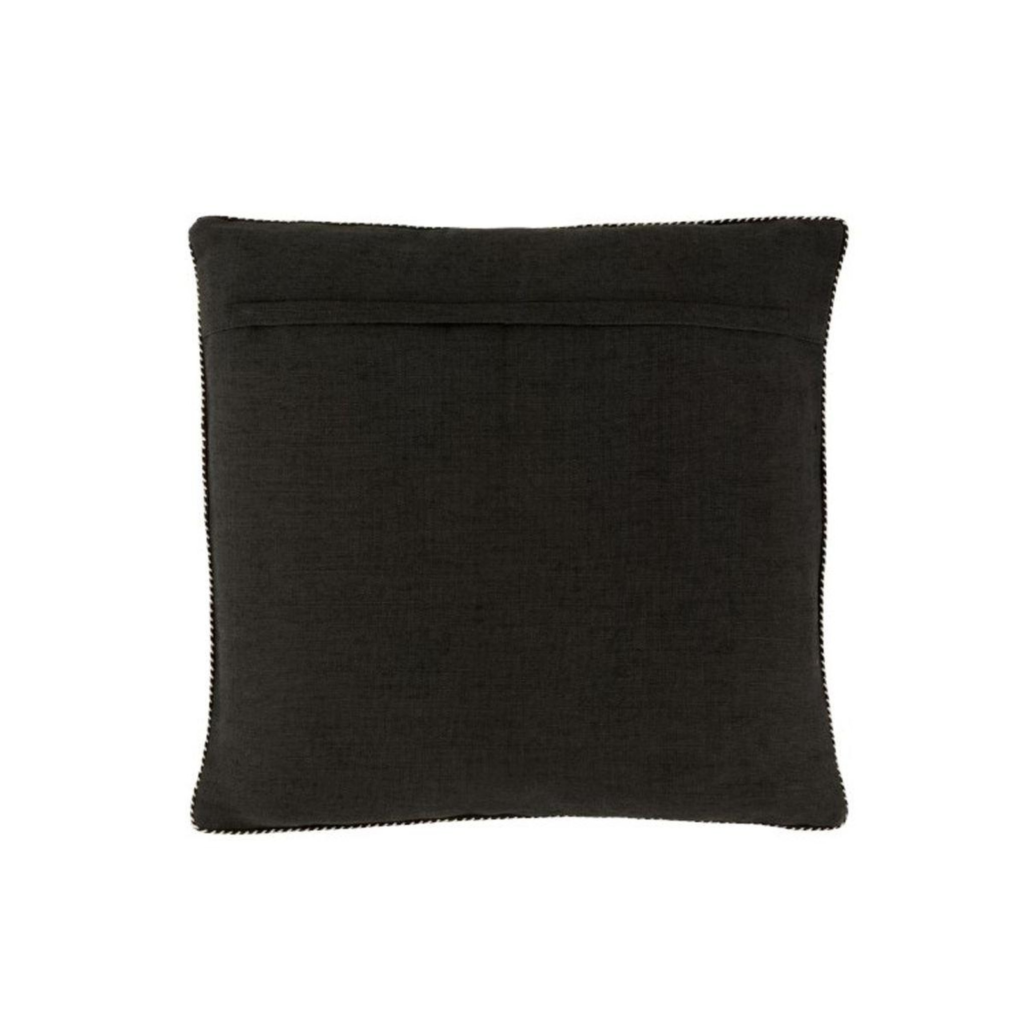 Voir la diapositive 2 : J-LINE Coussin Déco  Miroir Rectangulaire  45x45cm Noir