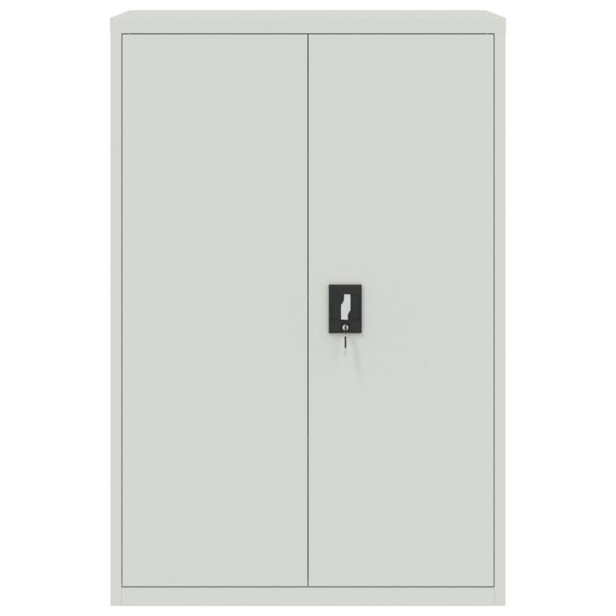 VIDAXL Armoire de bureau 90x40x140 cm Acier Gris