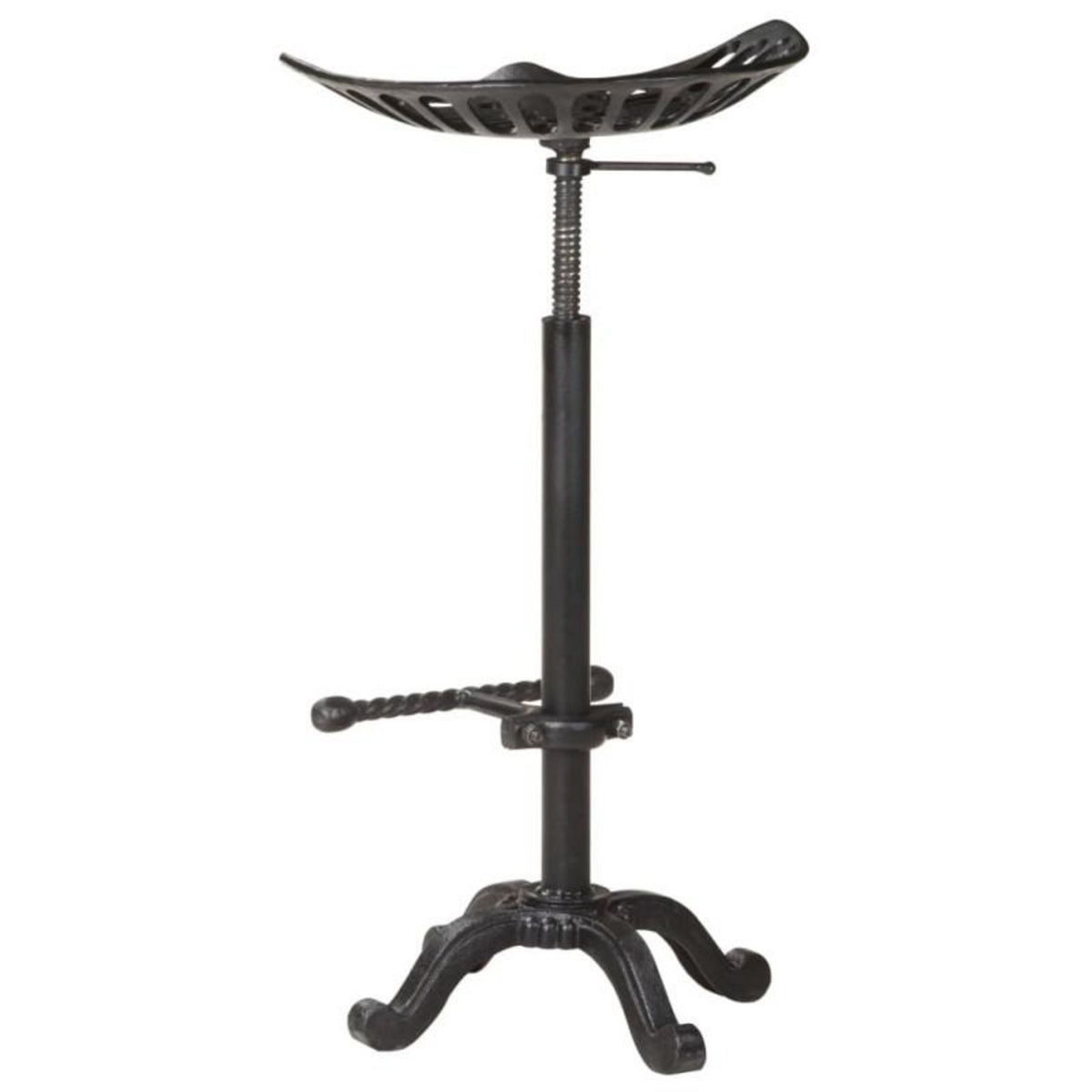 VIDAXL Tabouret de bar Noir Fonte