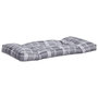 Voir la diapositive 5 : VIDAXL Coussins de palette 2 pcs carreaux gris tissu