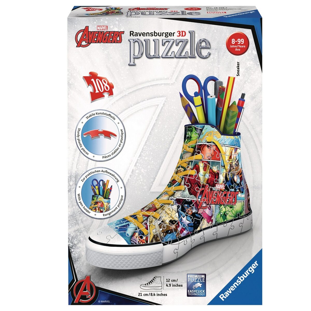 RAVENSBURGER Puzzle 3D Sneaker Marvel Avengers 108 pièces