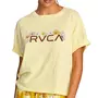  T-shirt Jaune Femme RVCA Retro Floral Ss