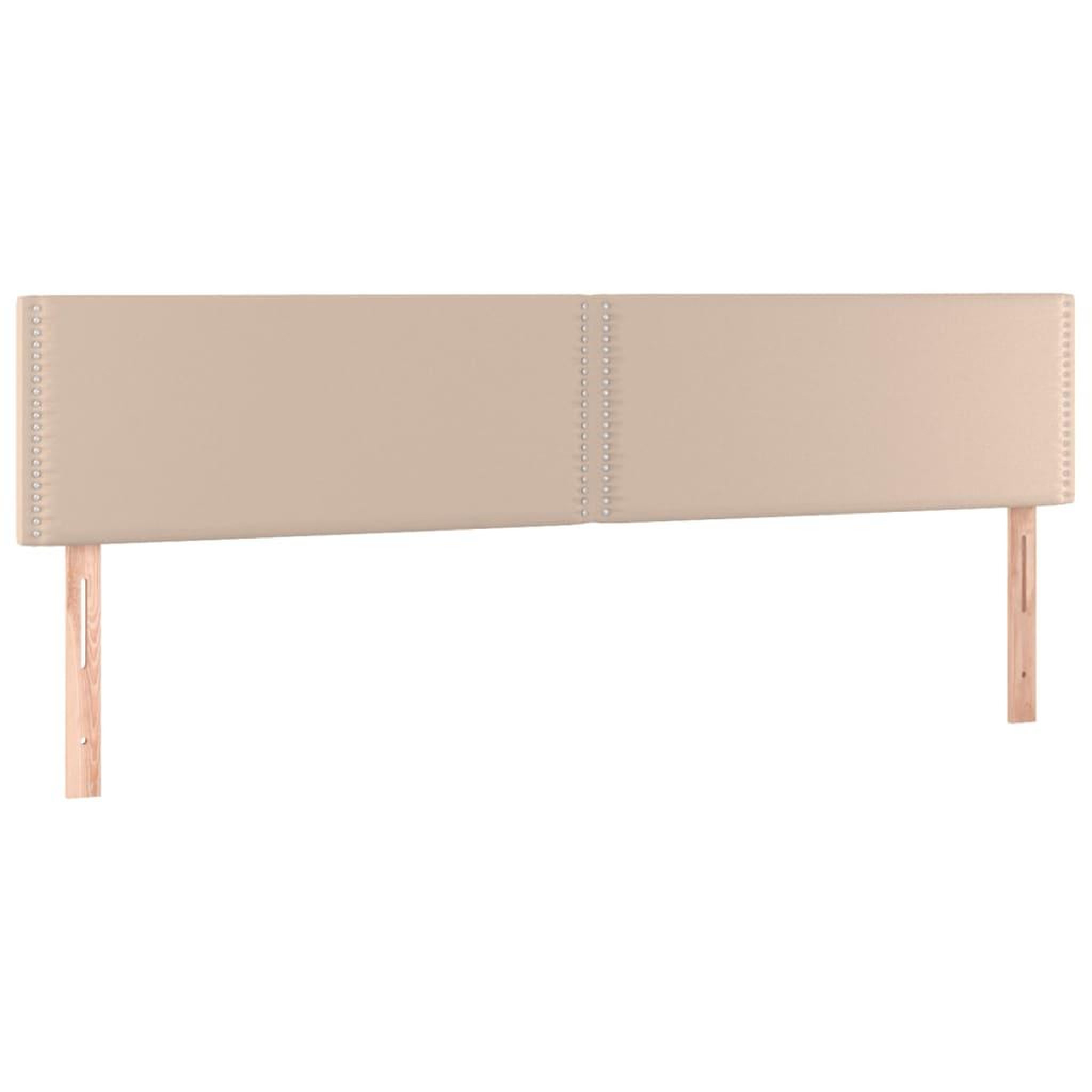 Voir la diapositive 4 : VIDAXL Tete de lit a LED Cappuccino 160x5x78/88 cm Similicuir