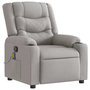 Voir la diapositive 2 : VIDAXL Fauteuil de massage inclinable gris nuage tissu