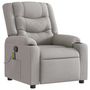 Voir la diapositive 2 : VIDAXL Fauteuil de massage inclinable gris nuage tissu