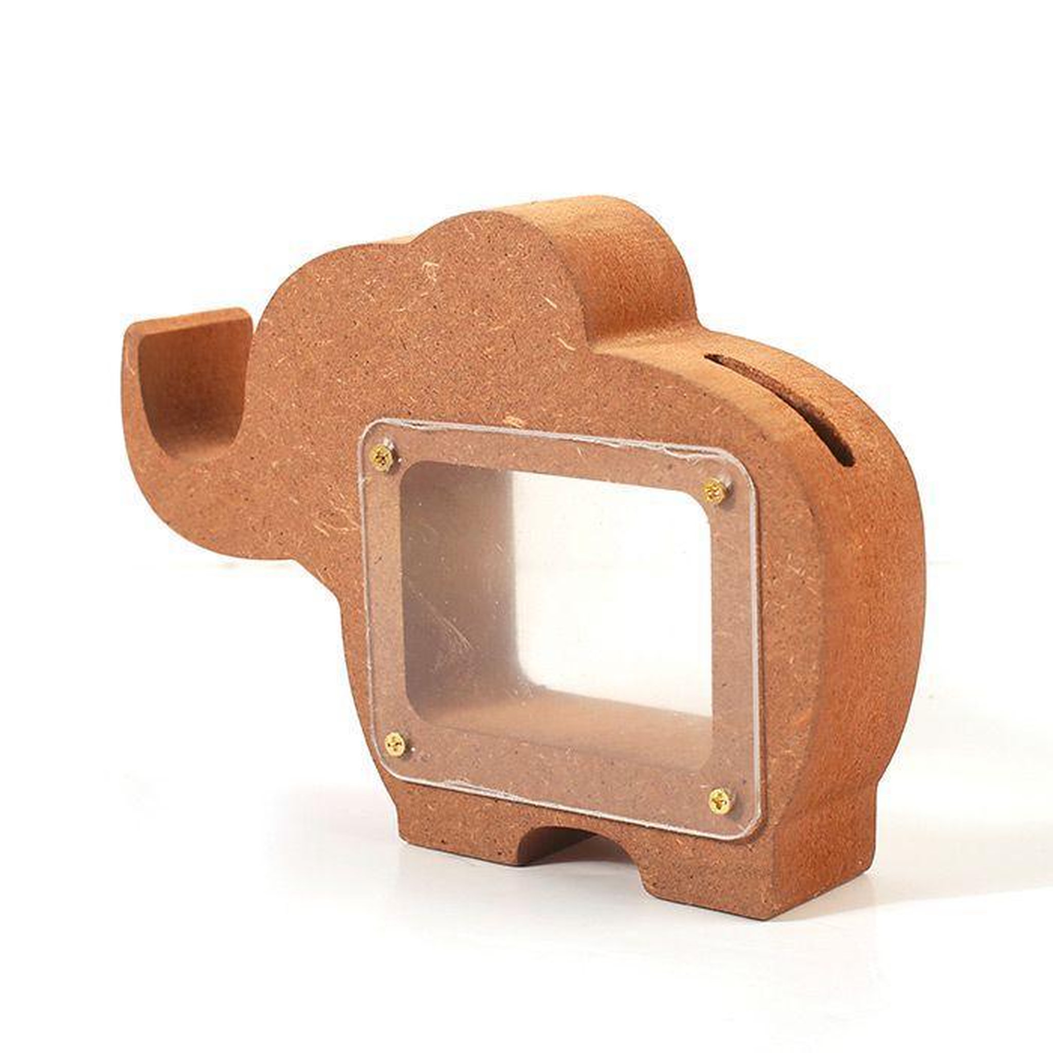 Graine créative Tirelire Eléphant en bois MDF 15 x 11 x 3 cm