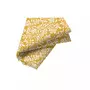 SOLEIL D'OCRE Lot de 3 serviettes de table pur coton 45x45 cm VINTAGE moutarde, par Soleil d'Ocre