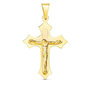 Voir la diapositive 1 : L'ATELIER D'AZUR Pendentif  - Médaille Christ sur la Croix Or 18 Carats 750/000 Jaune - Chaine Offerte