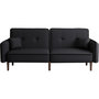 Voir la diapositive 1 : Habitat et Jardin Canapé droit convertible  Caspian  - Noir