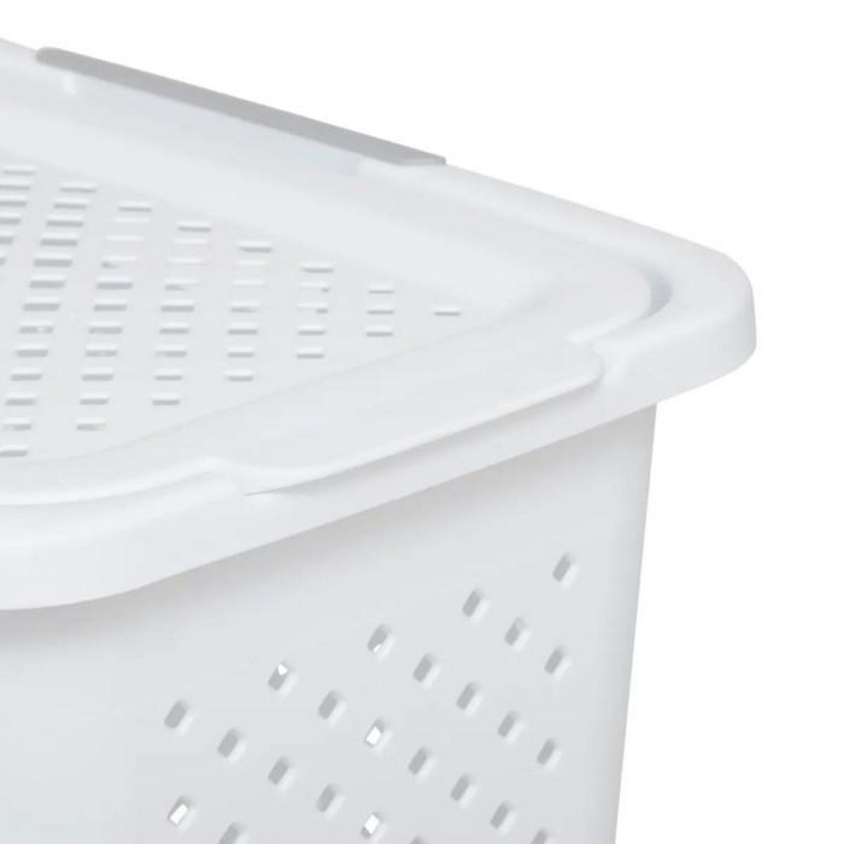 FIVE Panier à Linge Ajouré  Rigoberto  42L Blanc