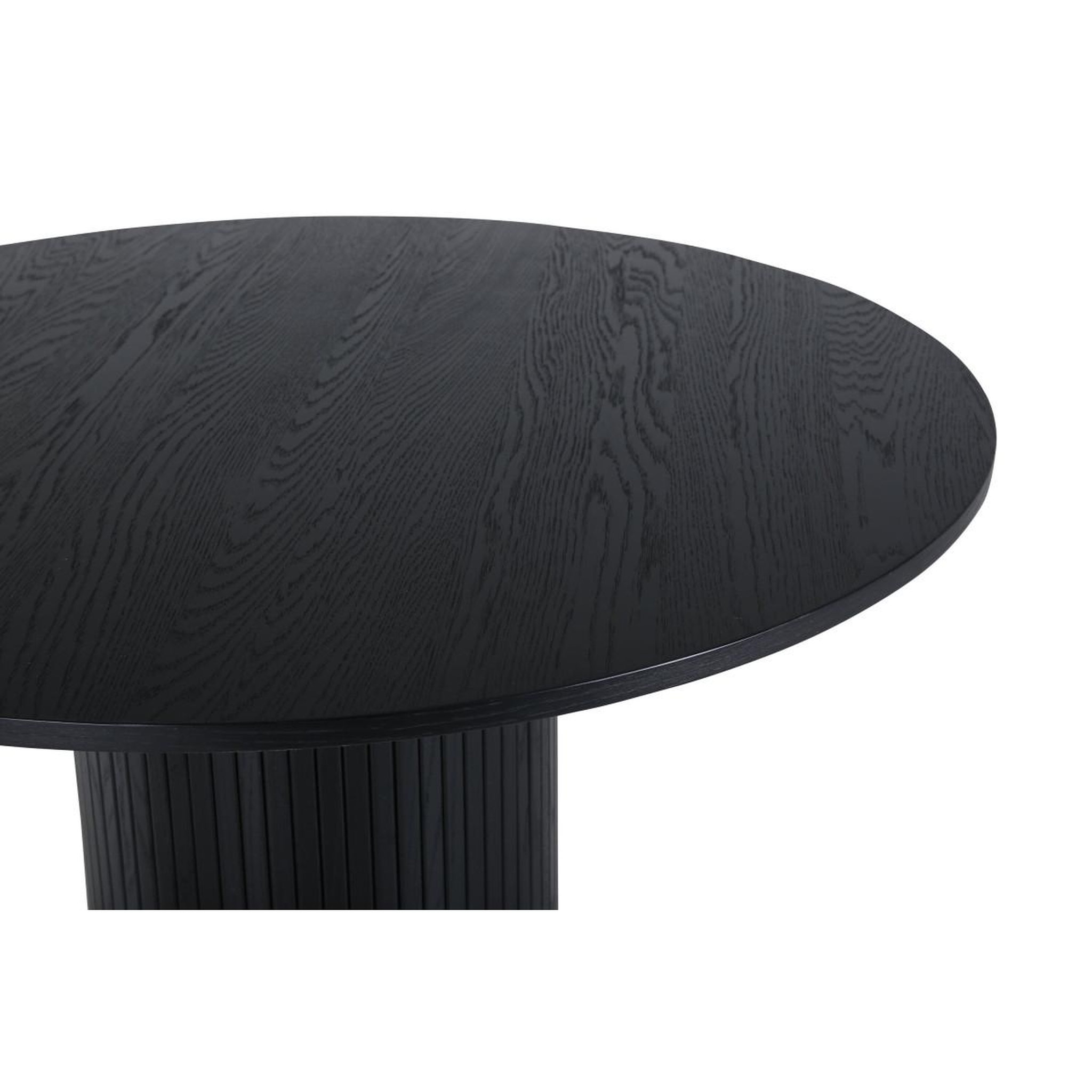 Voir la diapositive 2 : Paris Prix Table à manger ronde  bianca  110cm noir