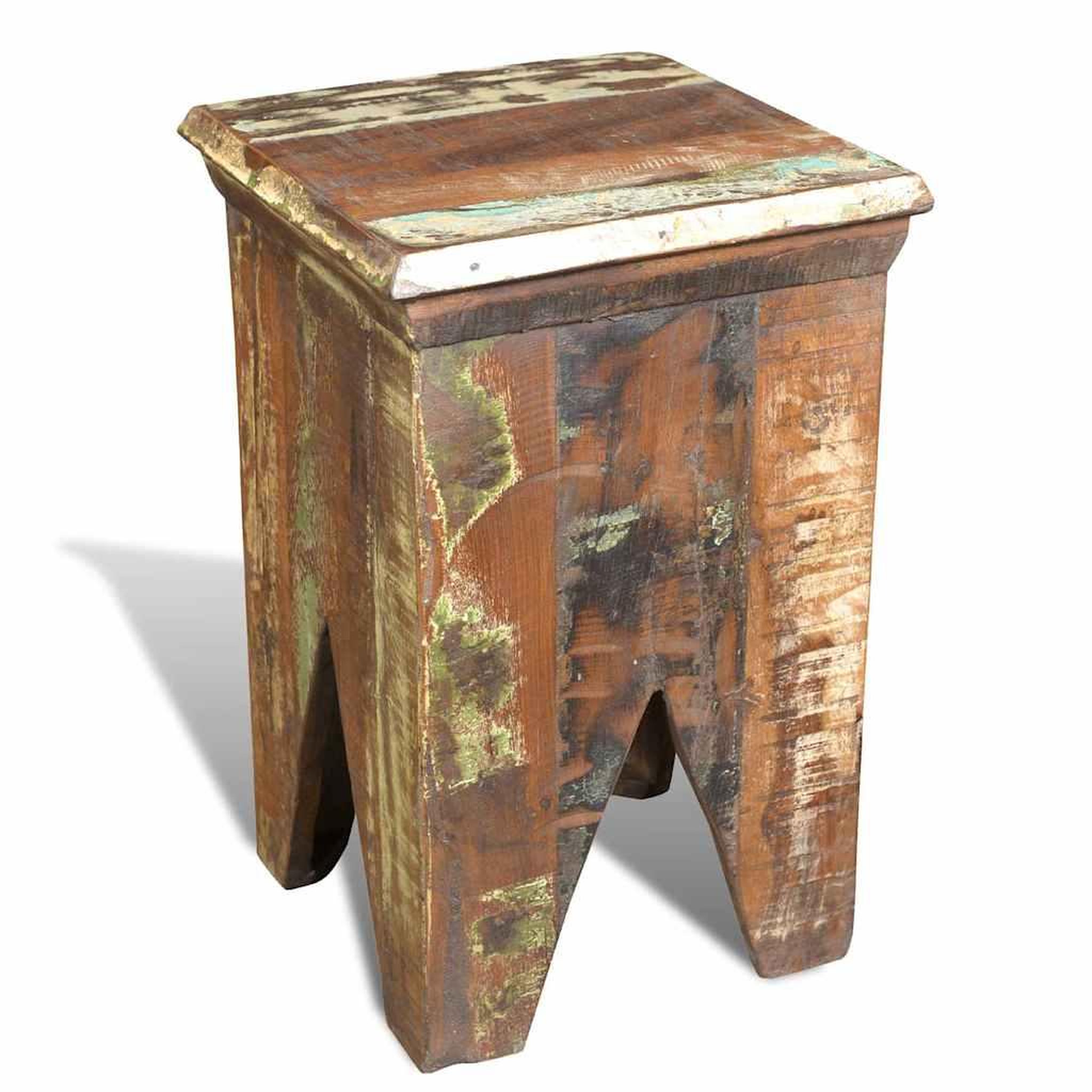 Voir la diapositive 3 : VIDAXL Tabouret bois de recuperation massif