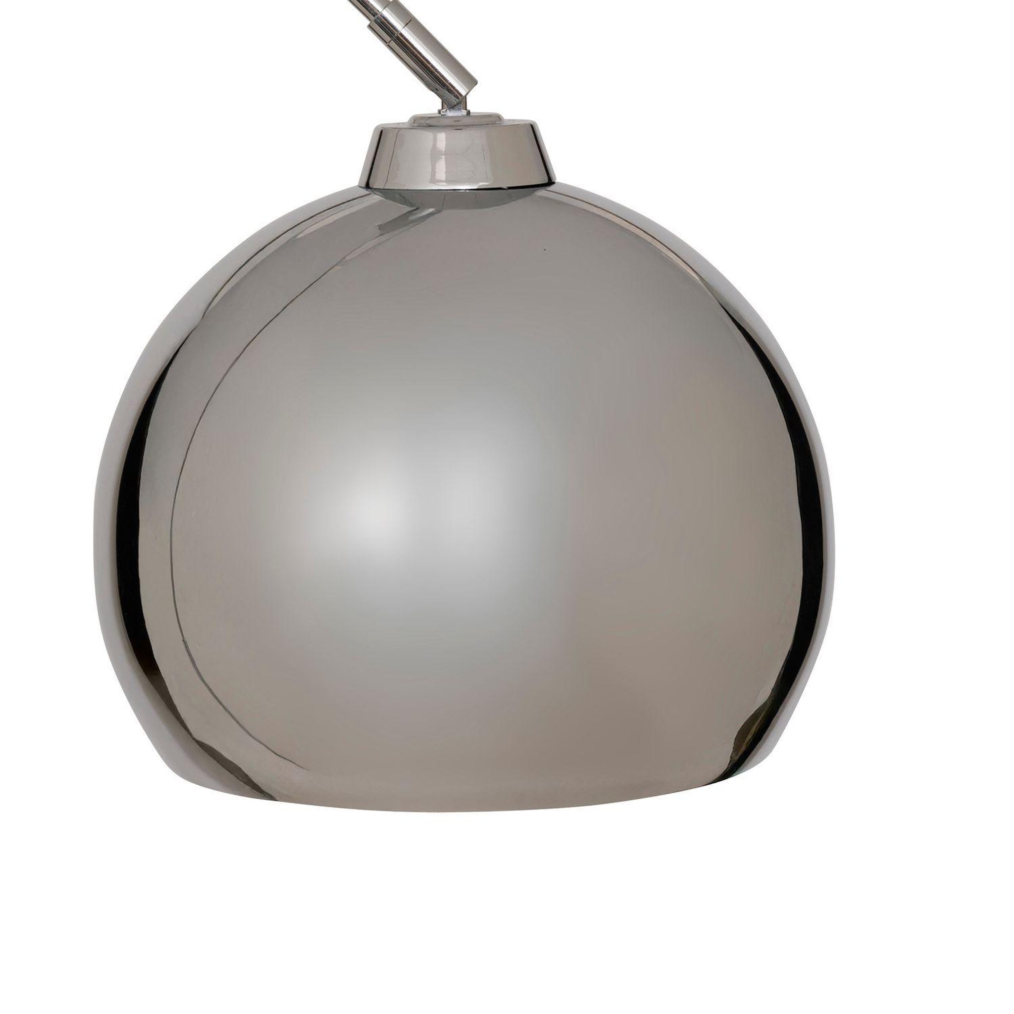 Voir la diapositive 3 : ATMOSPHERA Lampadaire arc en acier floris - h. 177 cm - argent