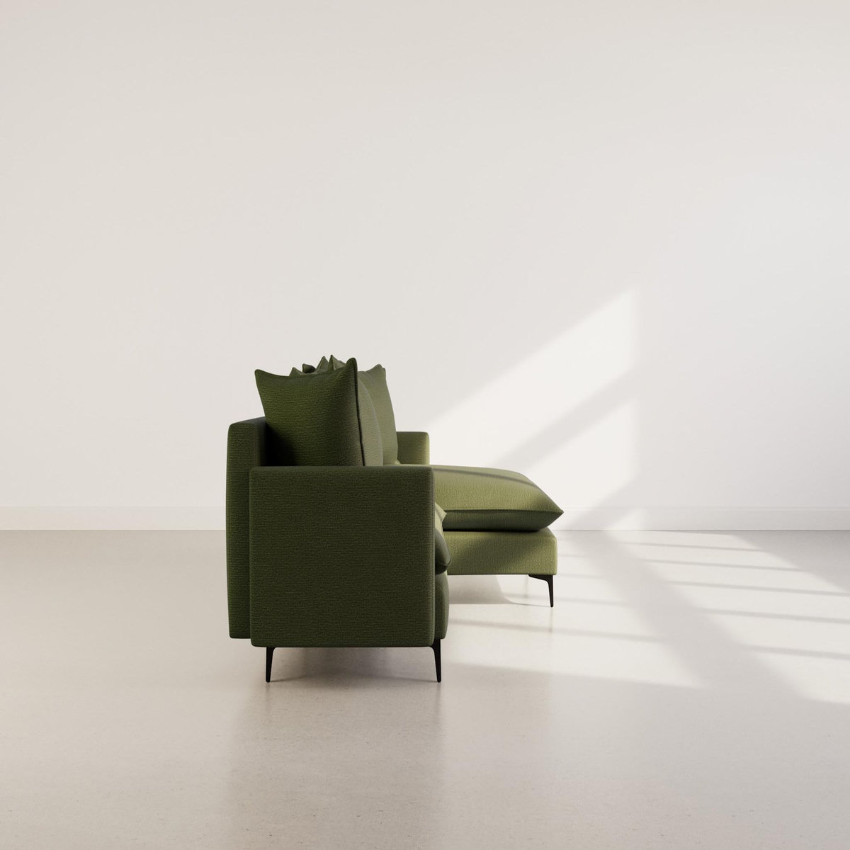 LISA DESIGN Madison - canapé d'angle réversible 4 places en tissu texturé