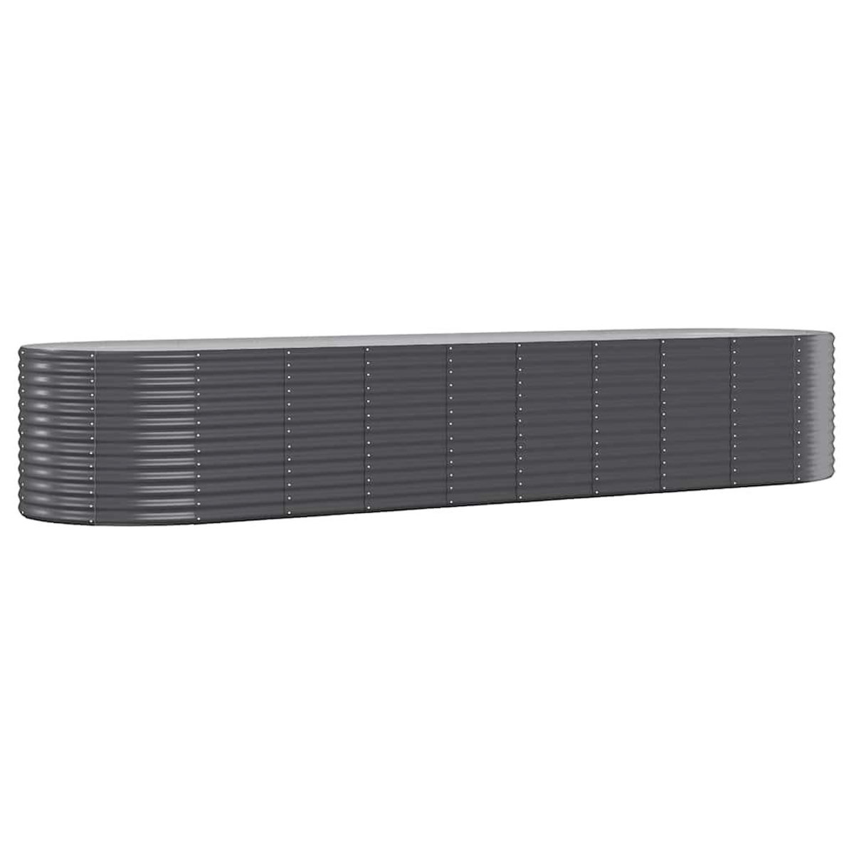VIDAXL Lit sureleve de jardin Acier galvanise Anthracite