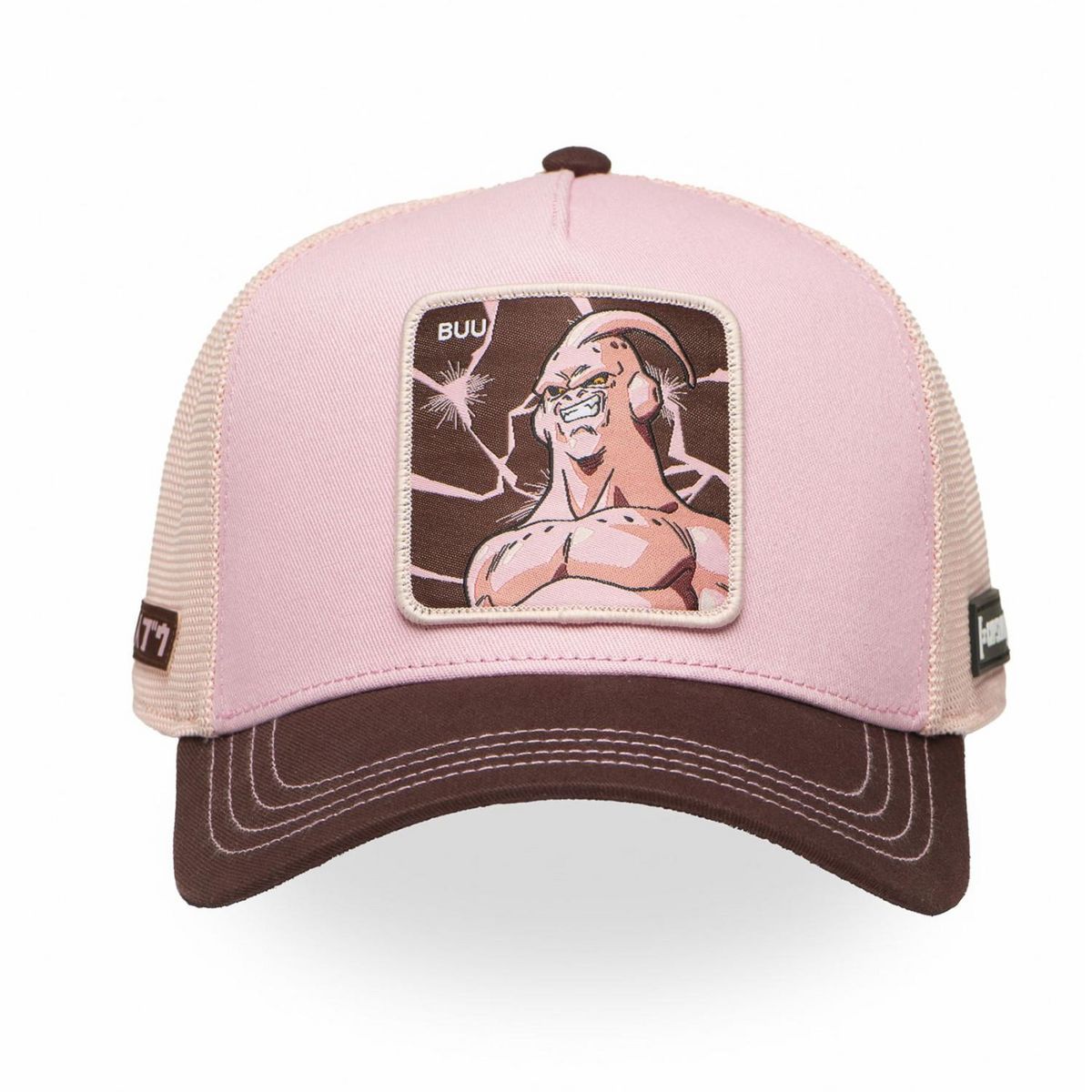 CAPSLAB Casquette trucker premium avec filet en coton sergé Dragon Ball Z Buu