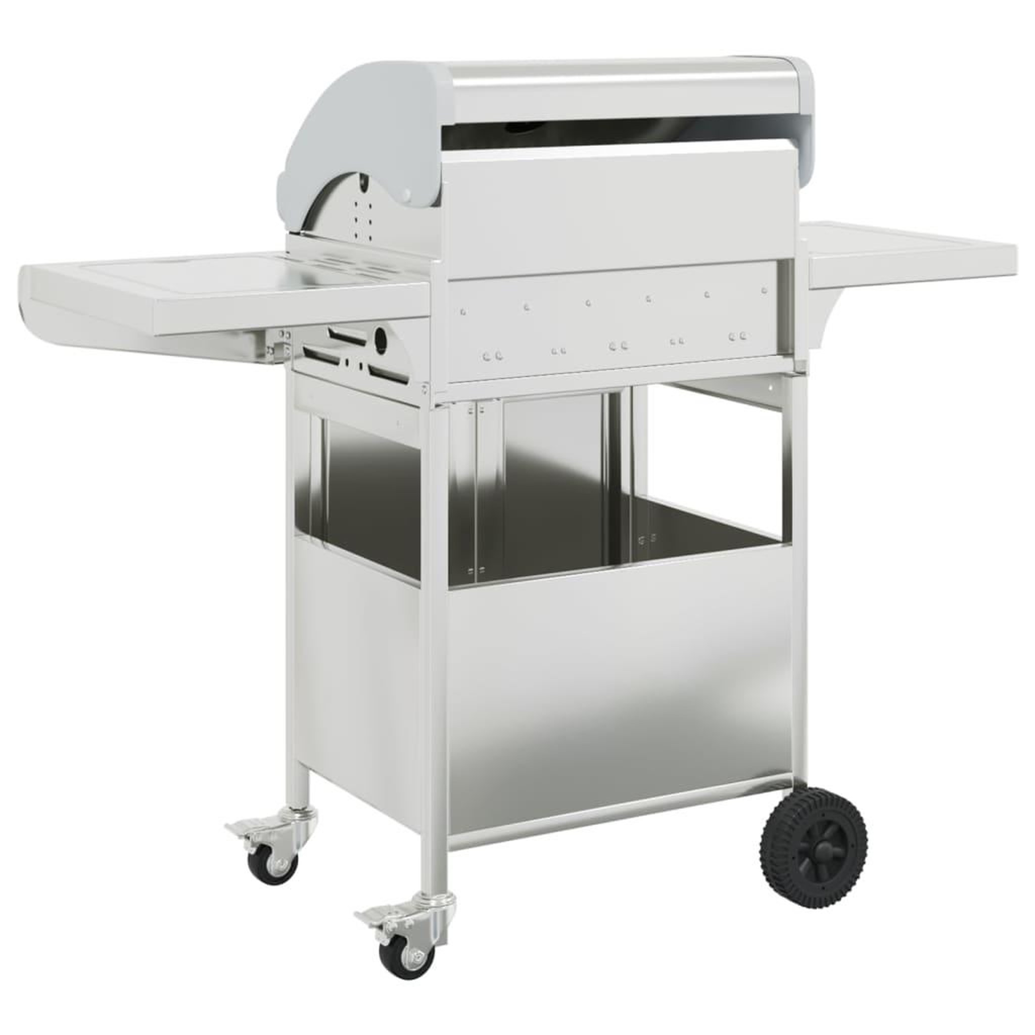 Voir la diapositive 5 : VIDAXL Barbecue gril a gaz avec 4 bruleurs argente acier inoxydable