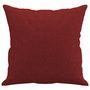 Voir la diapositive 4 : VIDAXL Coussins decoratifs lot de 2 Rouge bordeaux 40x40 cm Tissu