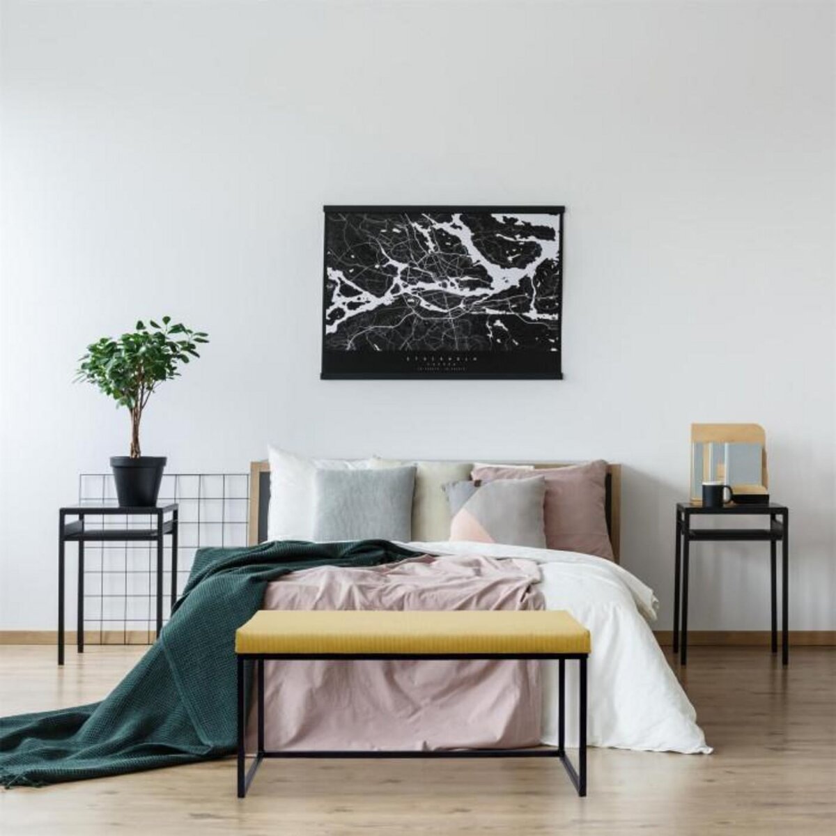 Paris Prix Banc Design  Giulia  100cm Jaune