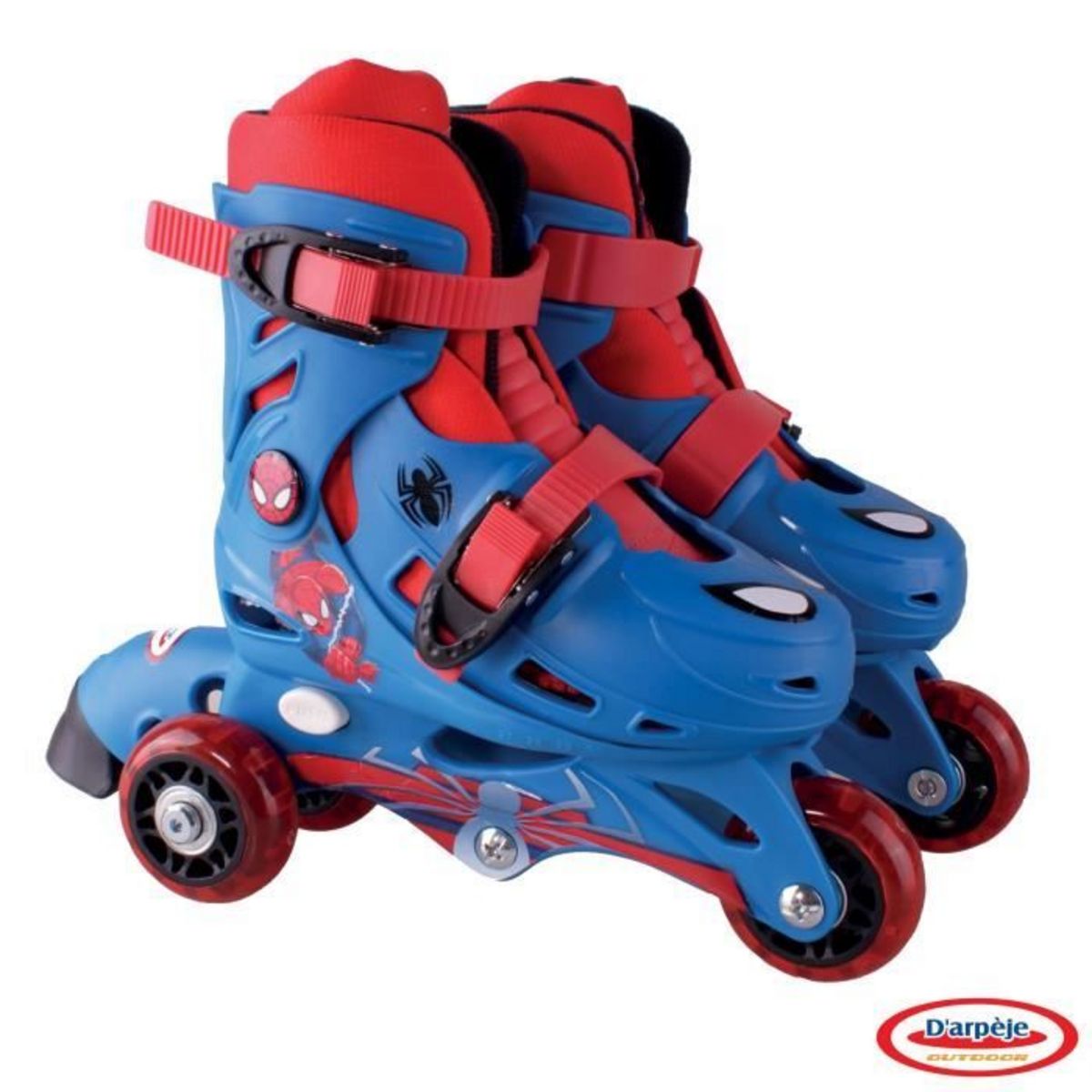 DARPEJE Rollers évolutifs 2 en 1 Spiderman - 27 à 30 cm
