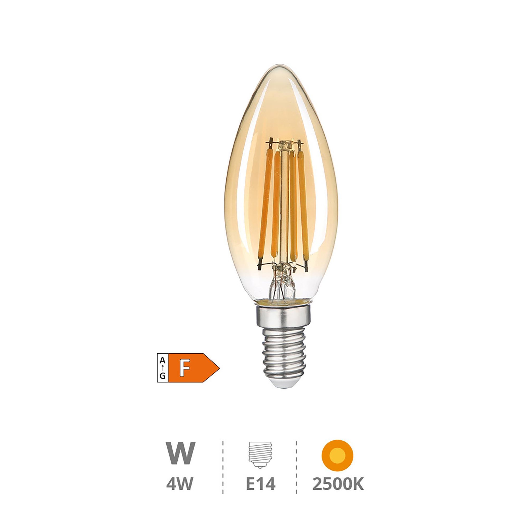 Voir la diapositive 2 : Gsc Ampoule LED Vintage 4W E14 2500K