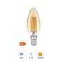 Voir la diapositive 2 : Gsc Ampoule LED Vintage 4W E14 2500K