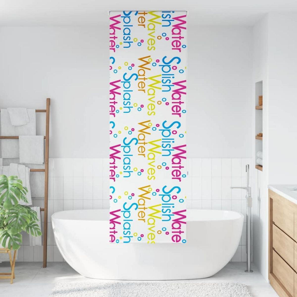VIDAXL Store enrouleur de douche 70x240 cm largeur du tissu 66 cm