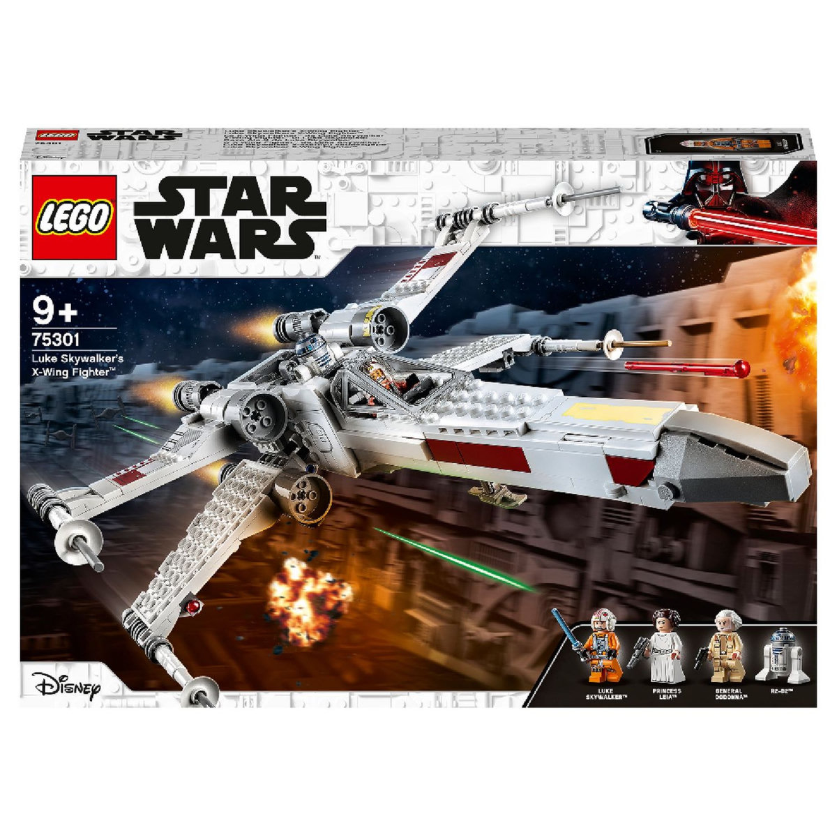 LEGO Star Wars 75301 Le X-Wing Fighter de Luke Skywalker, Jouet, Figurines, Vaisseau Spatial