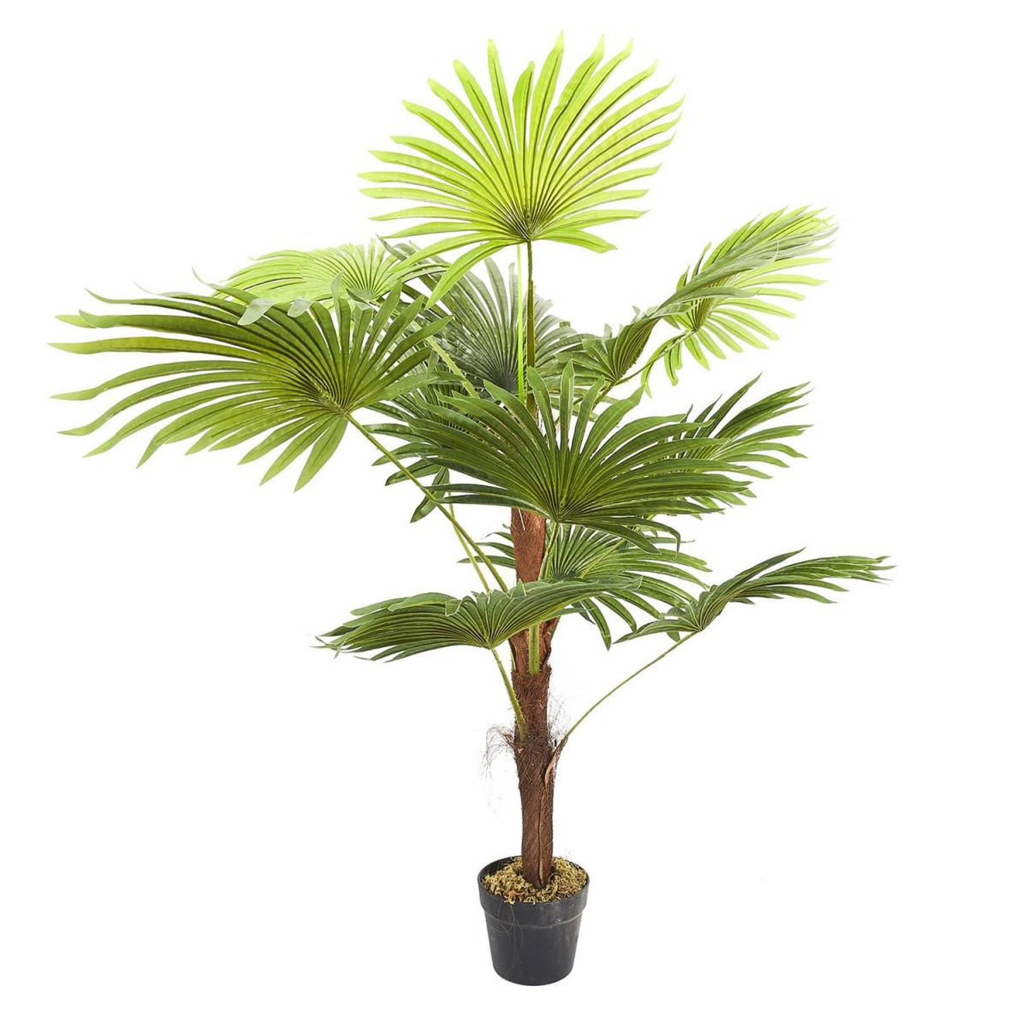 The Home Deco Factory Plante artificielle en pot  palmier  135cm vert & noir