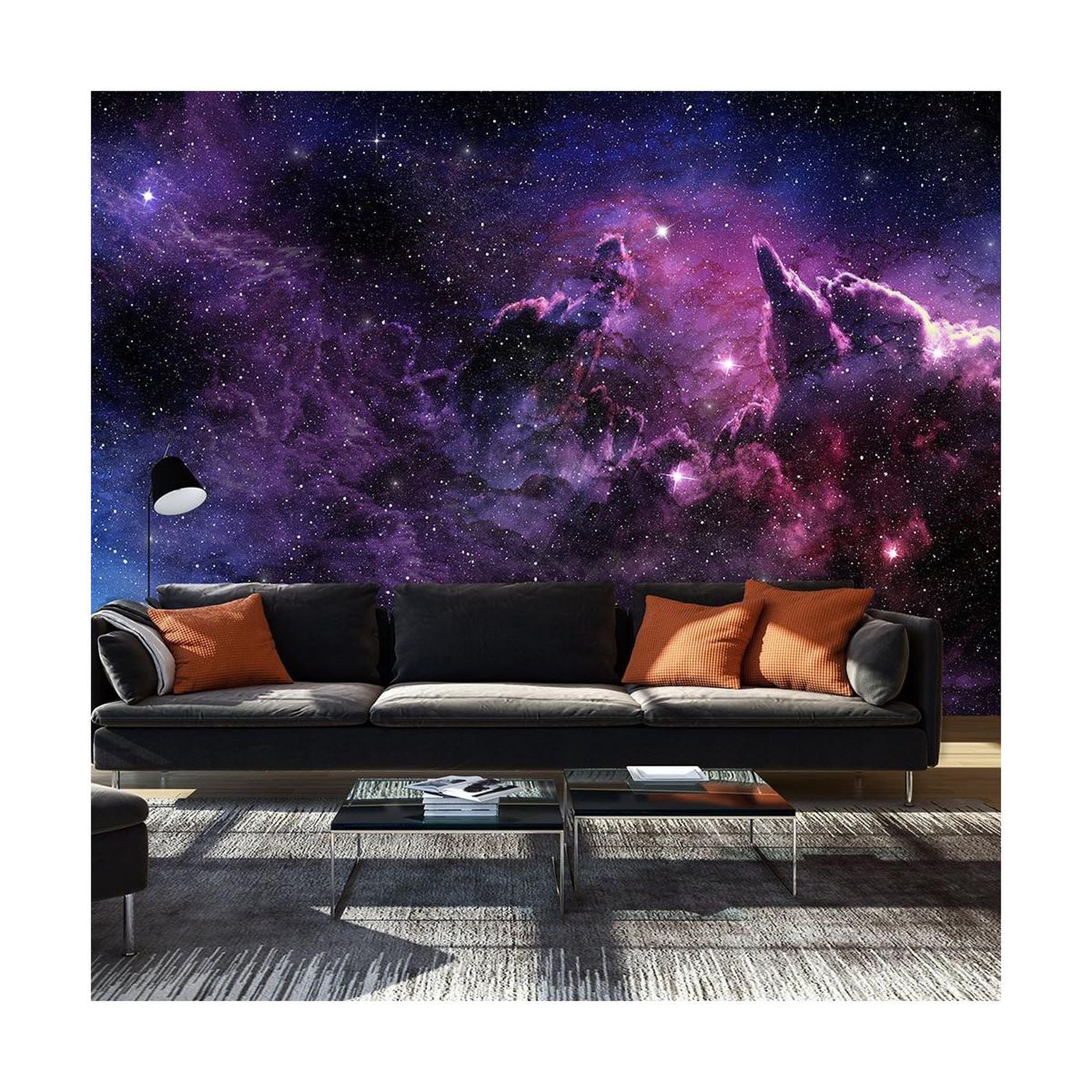 Voir la diapositive 1 : Paris Prix Papier Peint  Purple Nebula