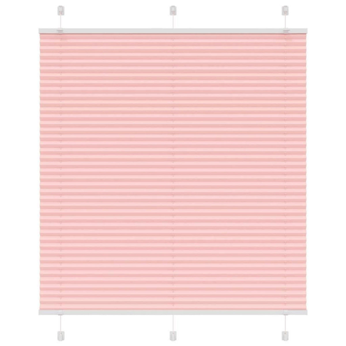 VIDAXL Store plisse rose 120x100 cm largeur du tissu 119,4cm polyester